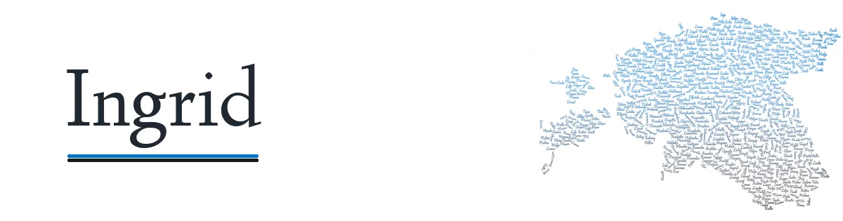 Nime Ingrid kujunduspilt