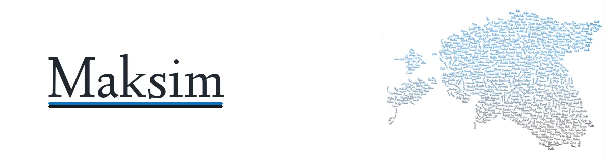 Nime Maksim kujunduspilt