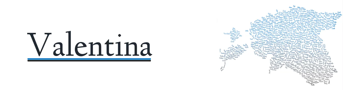 Nime Valentina kujunduspilt